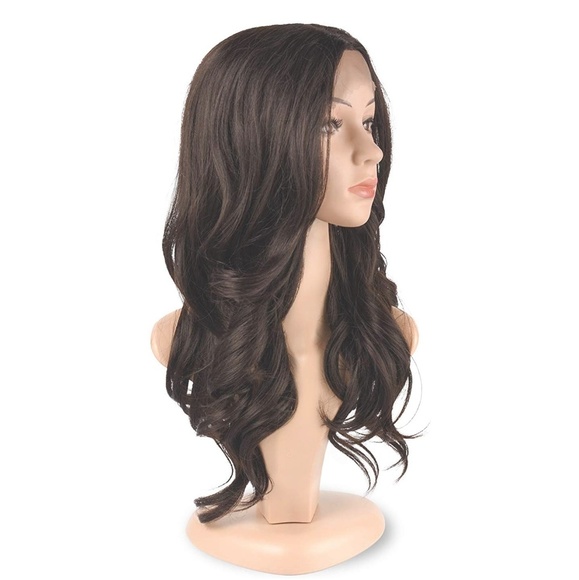 Chocolate Brown Wavy Lace Front Wig 16-18 inches!! main image 5